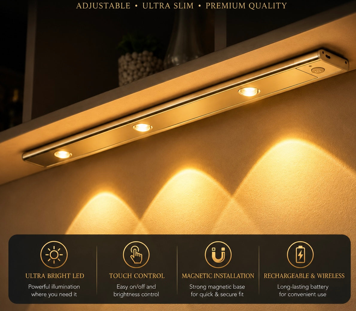Motion Sensor LED Cabinet Light (d)
