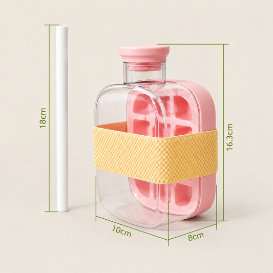 2-in-1 Ice Cube Maker And Bottle Sipper (b)