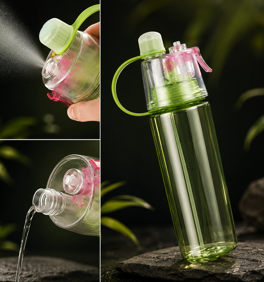 2-in-1 Mist and Drink Sports Bottle (b)