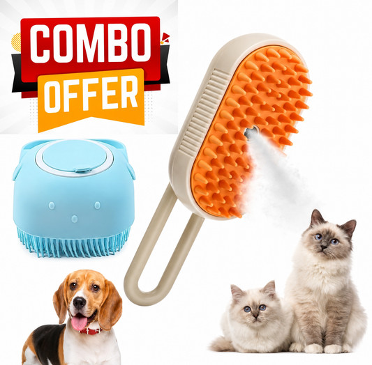 3-in-1 Pet Steam Brush (a)