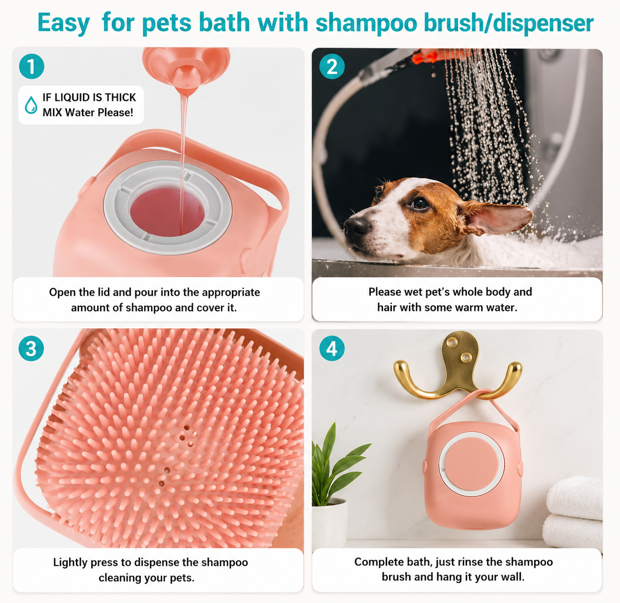 3-in-1 Pet Steam Brush (d)