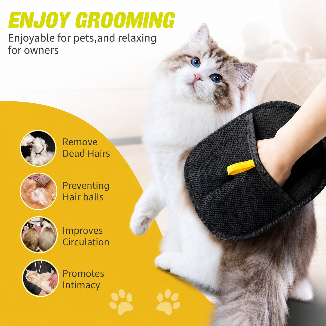 Double-Sided Electrostatic Pet Hair Removal Glove (c)