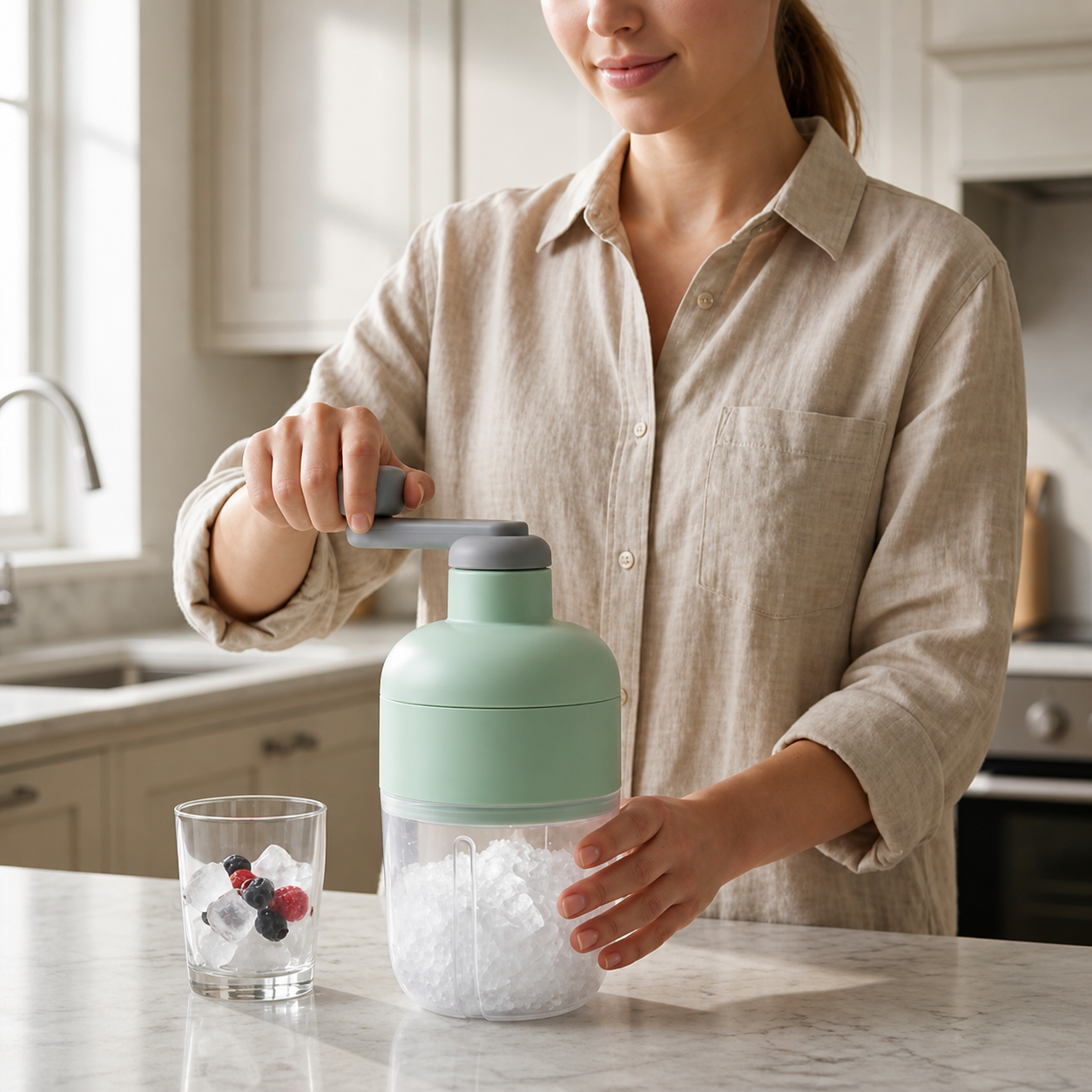 Hand Crush Ice Maker (b)