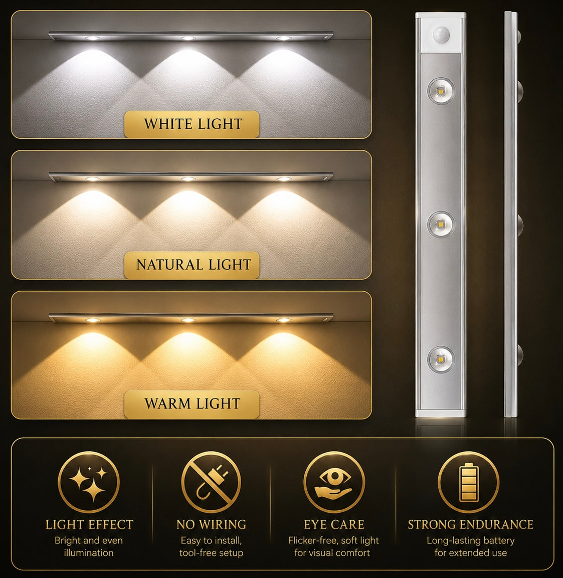 Motion Sensor LED Cabinet Light (b)