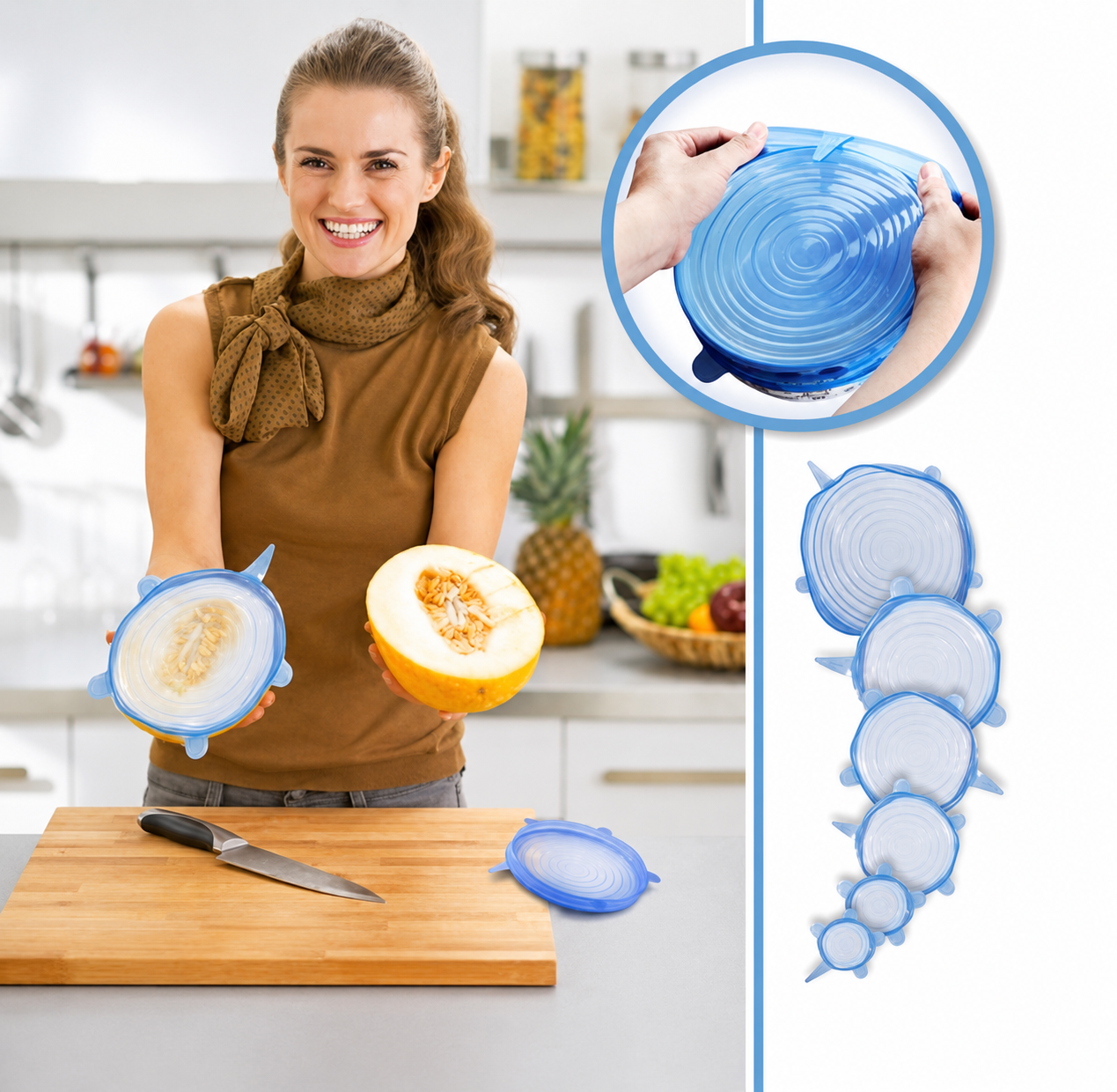 Reusable Silicone Stretch Lids (d)