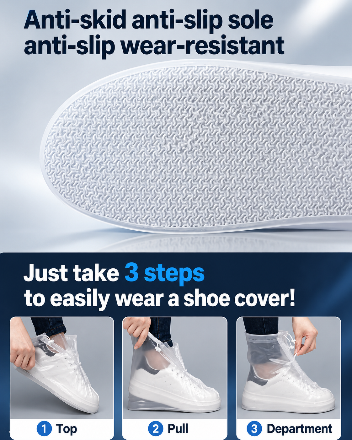 Silicone Waterproof Shoe Covers (b)