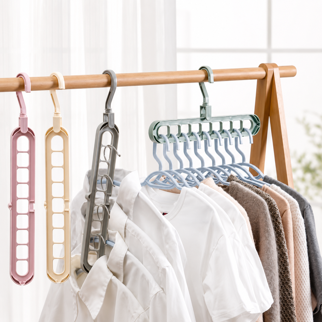 Vertical Clothes Hanger Organiser (a)