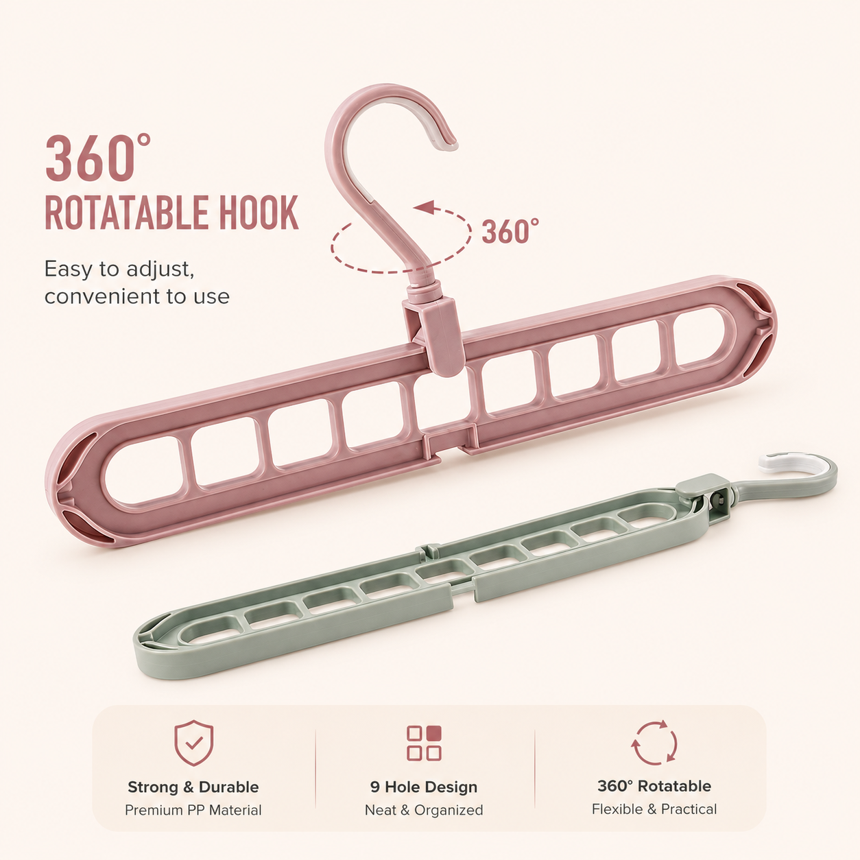 Vertical Clothes Hanger Organiser (c)