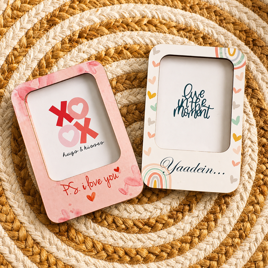 Wooden Photo Frame Fridge Magnet (a)