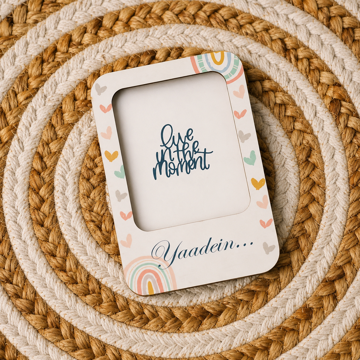 Wooden Photo Frame Fridge Magnet (b)